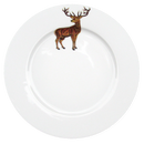 Stag Standing 26cm Flat Rimmed Plate