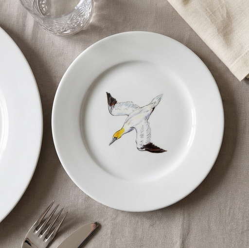 Richard Bramble Gannet Diving 19cm Plate lifestyle