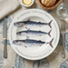 Mackerel 30cm deep rimmed plate lifestyle
