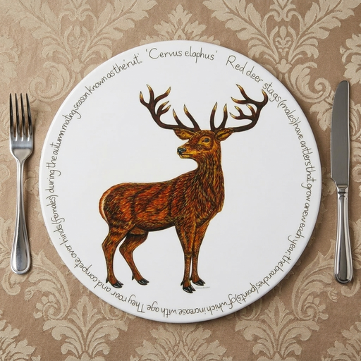 Stag standing tablemat