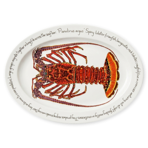 spiny lobster oval plate