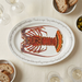 Spiny Lobster 39cm oval plate lifestyle