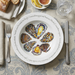 Oysters 30cm deep rimmed plate lifestyle