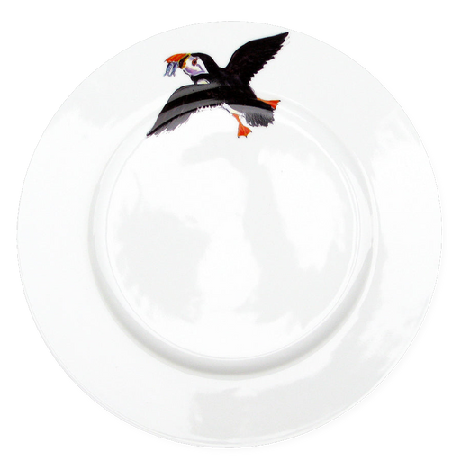 Richard Bramble Puffin Flying 26cm Plate