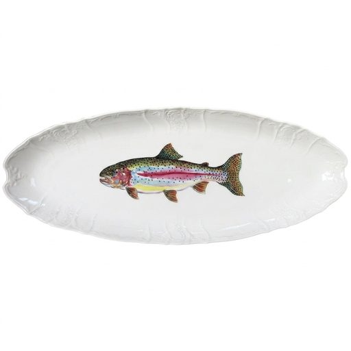 Rainbow Trout 65cm large oval plate