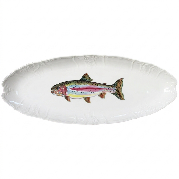 Rainbow Trout 65cm large oval plate