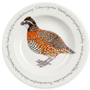 Bobwhite Quail 30cm Deep Rimmed Plate