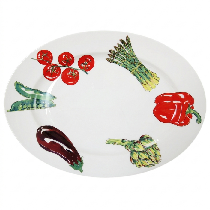 Vegetables 39cm oval plate