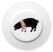 Richard Bramble British Saddleback Pig 19cm Plate