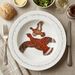 Red grouse 30cm deep rimmed plate lifestyle