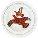 Red Grouse 30cm Deep Rimmed Plate