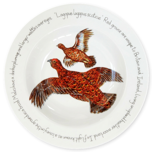 Red Grouse 30cm Plate