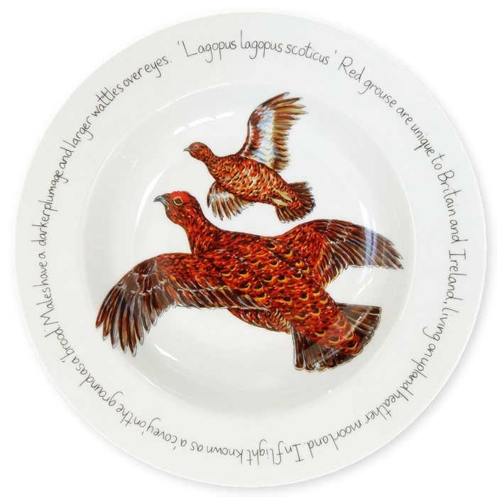Red Grouse 30cm Plate