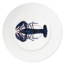 Blue Lobster 19cm Flat Rimmed Plate