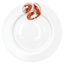 Shrimp & Prawn 26cm Flat Rimmed Plate