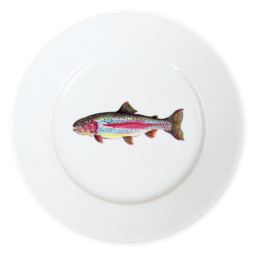 Richard Bramble Rainbow Trout 19cm Plate