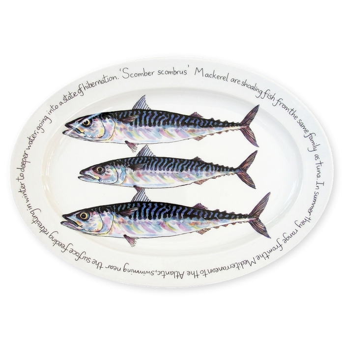 mackerel oval plate