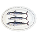 mackerel oval plate