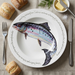 Salmon 30cm deep rimmed plate lifestyle