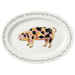 Gloucestershire Old Spot Pig 39cm oval plate