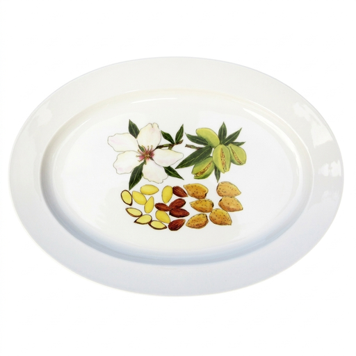 Almonds 39cm oval plate
