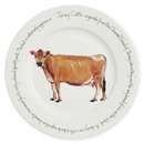 Jersey Cow 30cm Flat Rimmed Plate