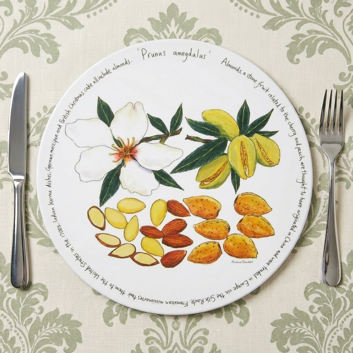 Almonds Tablemat styled on the table