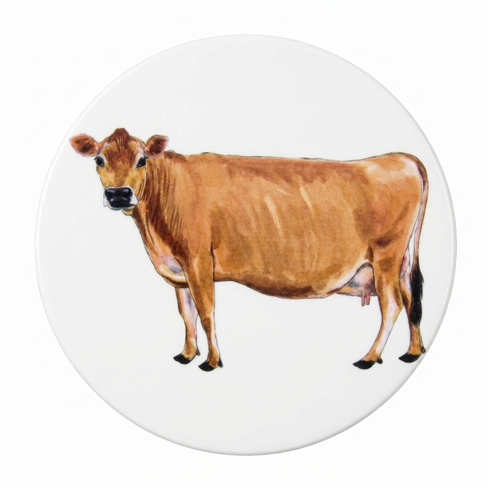Cattle Breeds Coaster Set of 6 table setting