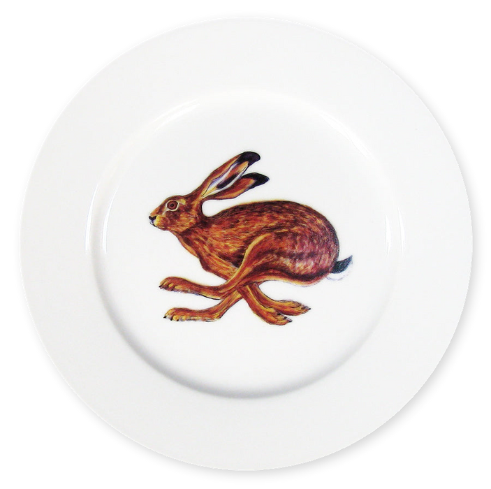 Richard Bramble Hare Running 19cm Plate
