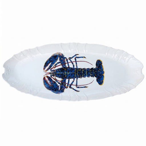 Blue Lobster 65cm large oval plate