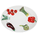 vegetables oval plate