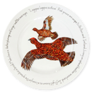 Red Grouse 30cm Flat Rimmed Plate