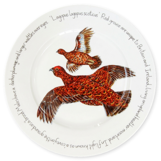Red Grouse 30cm Plate
