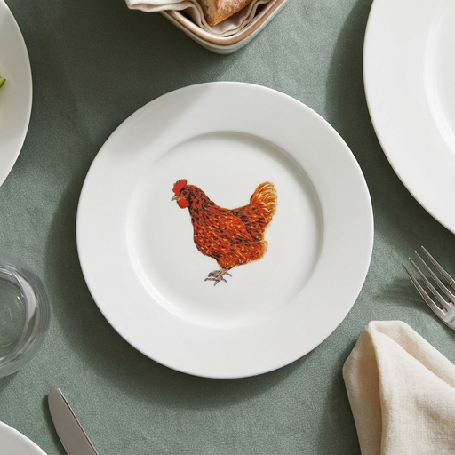 Richard Bramble Hen 19cm Plate lifestyle