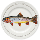 Cutthroat Trout 30cm Flat Rimmed Plate