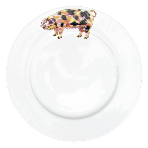 Richard Bramble Gloucestershire Old Spot Pig 26cm Plate