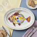 John Dory 39cm oval plate lifestyle