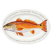 red drum oval plate