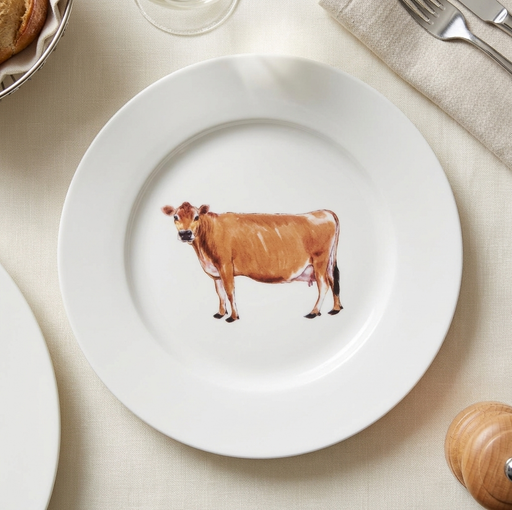 Richard Bramble Jersey Cow 19cm Plate lifestyle