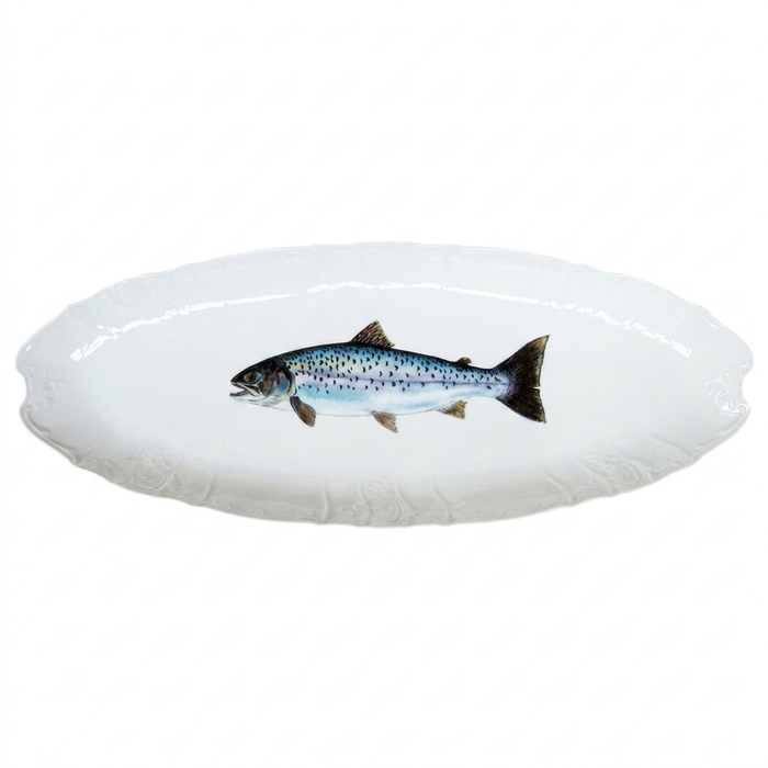 Sea Trout 65cm large oval plate