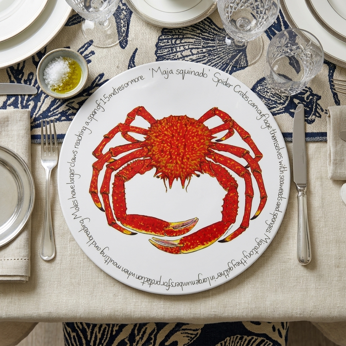 Spider Crab Tablemat styled on the table