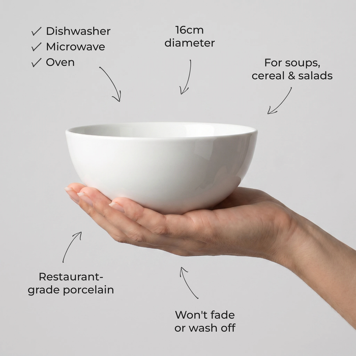 Mussels 16cm Bowl size & rim guide