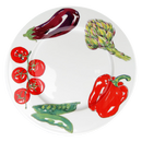 Vegetables 26cm Flat Rimmed Plate
