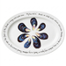 Mussels 39cm oval plate with text