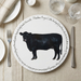 Aberdeen Angus cow tablemat