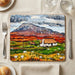 Black house tablemat