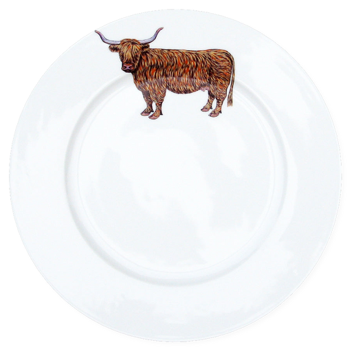 Richard Bramble Highland Cow 26cm Plate