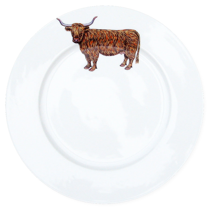 Richard Bramble Highland Cow 26cm Plate