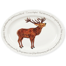 Roaring Stag 39cm (15.4") Oval Plate