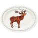 roaring stag oval plate